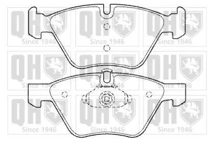 Комплект тормозных колодок QUINTON HAZELL BP1424