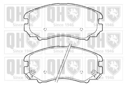 Комплект тормозных колодок QUINTON HAZELL BP1444