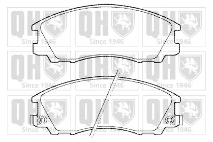 Комплект тормозных колодок QUINTON HAZELL BP1445