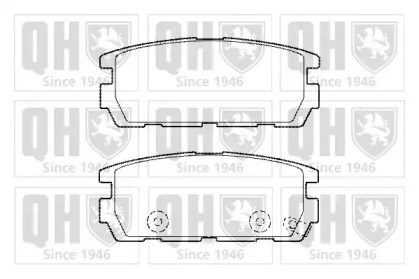 Комплект тормозных колодок QUINTON HAZELL BP1446