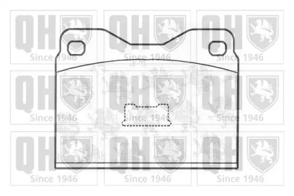 Комплект тормозных колодок QUINTON HAZELL BP146