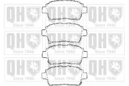 Комплект тормозных колодок QUINTON HAZELL BP1481