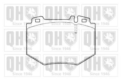Комплект тормозных колодок QUINTON HAZELL BP1495