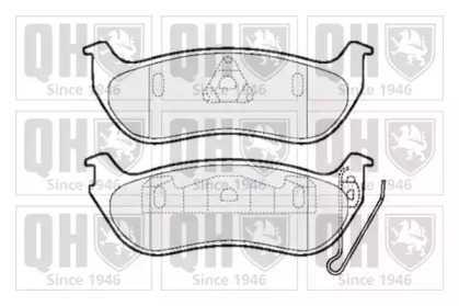 Комплект тормозных колодок QUINTON HAZELL BP1500