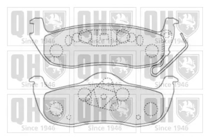 Комплект тормозных колодок QUINTON HAZELL BP1512