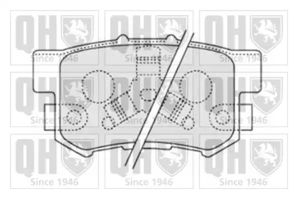 Комплект тормозных колодок QUINTON HAZELL BP1590