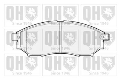 Комплект тормозных колодок QUINTON HAZELL BP1621