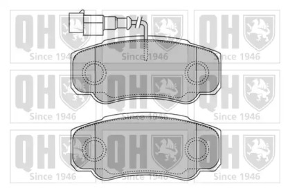 Комплект тормозных колодок QUINTON HAZELL BP1623