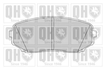 Комплект тормозных колодок QUINTON HAZELL BP1626