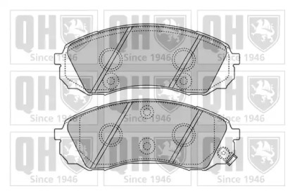 Комплект тормозных колодок QUINTON HAZELL BP1628