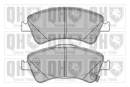 Комплект тормозных колодок QUINTON HAZELL BP1649