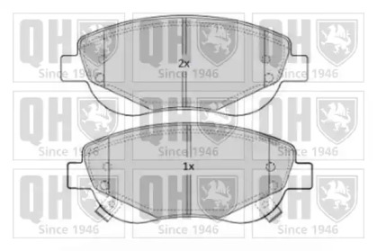 Комплект тормозных колодок QUINTON HAZELL BP1683