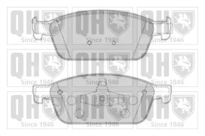 Комплект тормозных колодок, дисковый тормоз QUINTON HAZELL BP1866