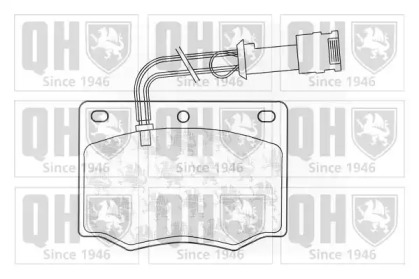 Комплект тормозных колодок QUINTON HAZELL BP189