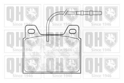 Комплект тормозных колодок QUINTON HAZELL BP296