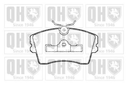 Комплект тормозных колодок QUINTON HAZELL BP363