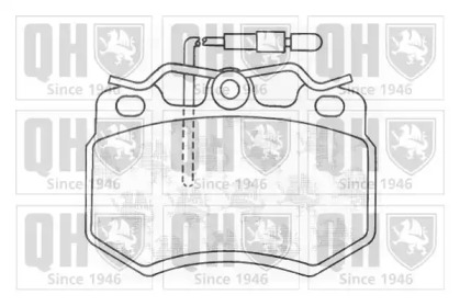Комплект тормозных колодок QUINTON HAZELL BP377