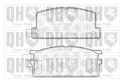 Комплект тормозных колодок QUINTON HAZELL BP444