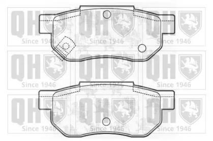 Комплект тормозных колодок QUINTON HAZELL BP448