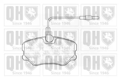 Комплект тормозных колодок QUINTON HAZELL BP455