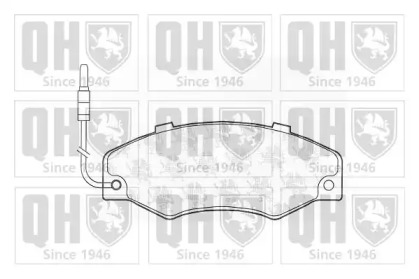 Комплект тормозных колодок QUINTON HAZELL BP457