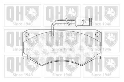 Комплект тормозных колодок QUINTON HAZELL BP461