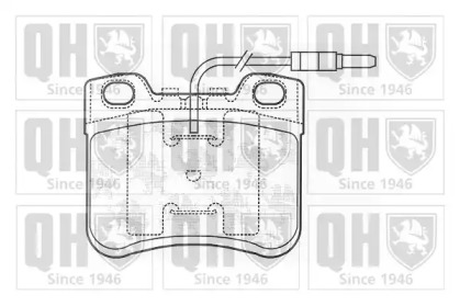 Комплект тормозных колодок QUINTON HAZELL BP500