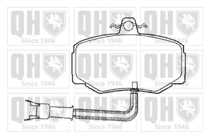 Комплект тормозных колодок QUINTON HAZELL BP517