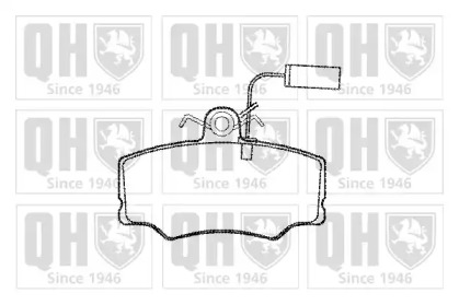 Комплект тормозных колодок QUINTON HAZELL BP525