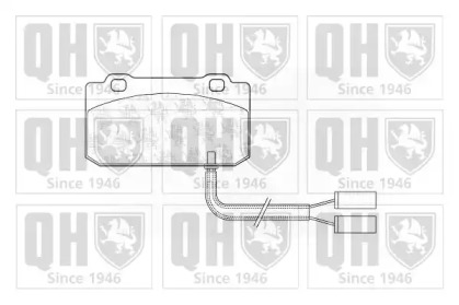 Комплект тормозных колодок QUINTON HAZELL BP526