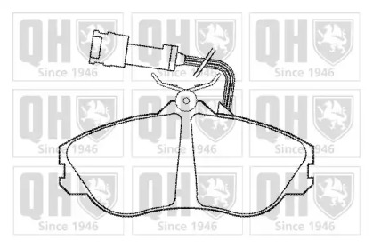 Комплект тормозных колодок QUINTON HAZELL BP530