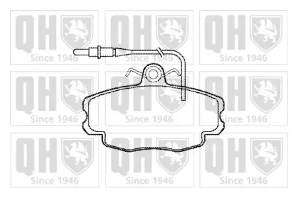 Комплект тормозных колодок QUINTON HAZELL BP536