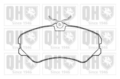 Комплект тормозных колодок, дисковый тормоз QUINTON HAZELL BP539