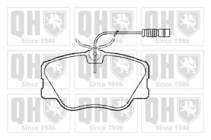 Комплект тормозных колодок QUINTON HAZELL BP570