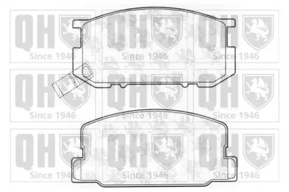 Комплект тормозных колодок QUINTON HAZELL BP587