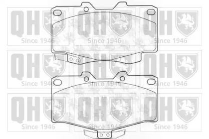 Комплект тормозных колодок QUINTON HAZELL BP589