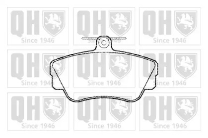 Комплект тормозных колодок QUINTON HAZELL BP592