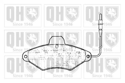 Комплект тормозных колодок QUINTON HAZELL BP597