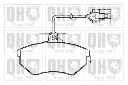 Комплект тормозных колодок QUINTON HAZELL BP608