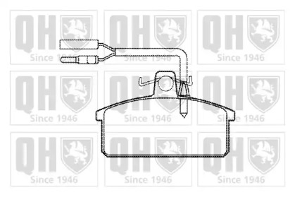 Комплект тормозных колодок QUINTON HAZELL BP644