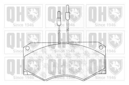 Комплект тормозных колодок QUINTON HAZELL BP672