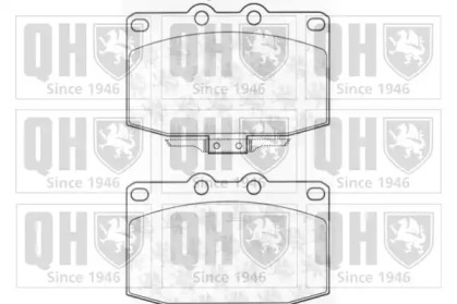 Комплект тормозных колодок QUINTON HAZELL BP674