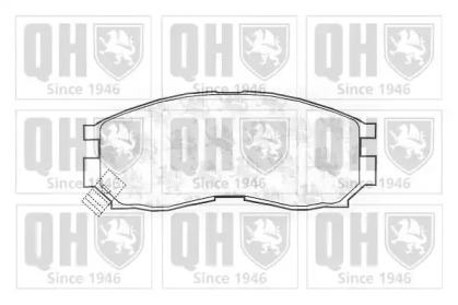 Комплект тормозных колодок QUINTON HAZELL BP697