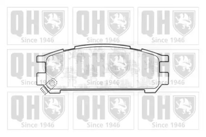 Комплект тормозных колодок QUINTON HAZELL BP722