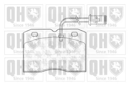 Комплект тормозных колодок QUINTON HAZELL BP728