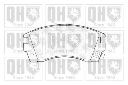 Комплект тормозных колодок QUINTON HAZELL BP736