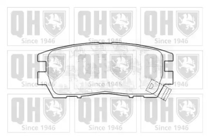 Комплект тормозных колодок QUINTON HAZELL BP761