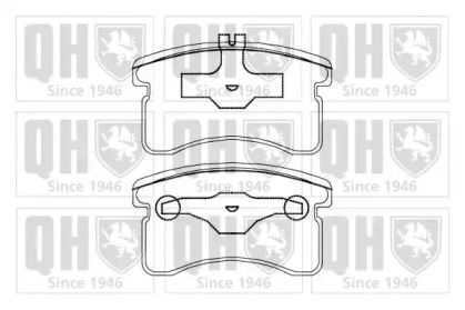 Комплект тормозных колодок QUINTON HAZELL BP805