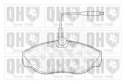 Комплект тормозных колодок QUINTON HAZELL BP810