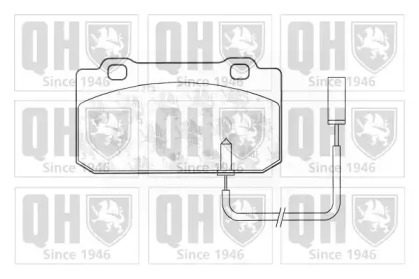 Комплект тормозных колодок QUINTON HAZELL BP821